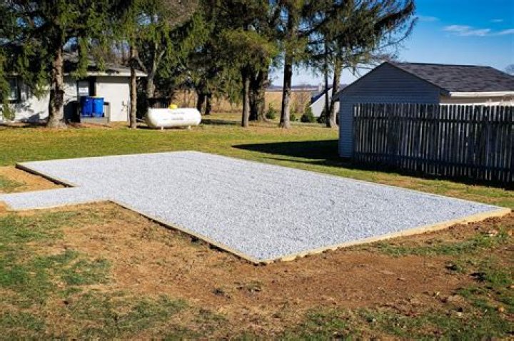 Can you put shed on gravel?