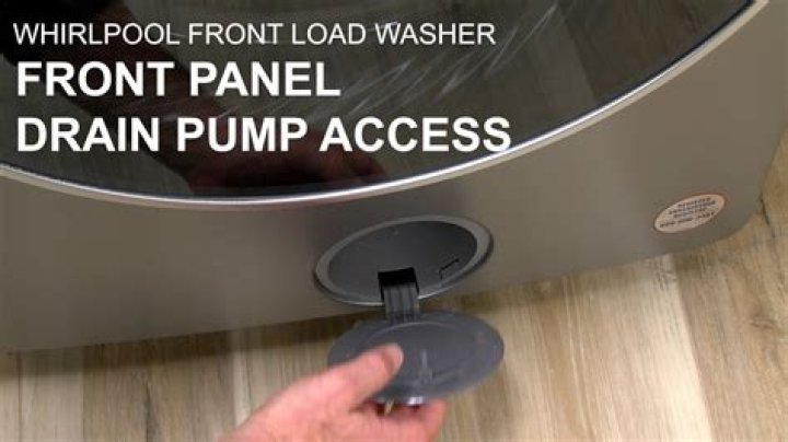How do you replace a water pump on a Whirlpool front load washer?