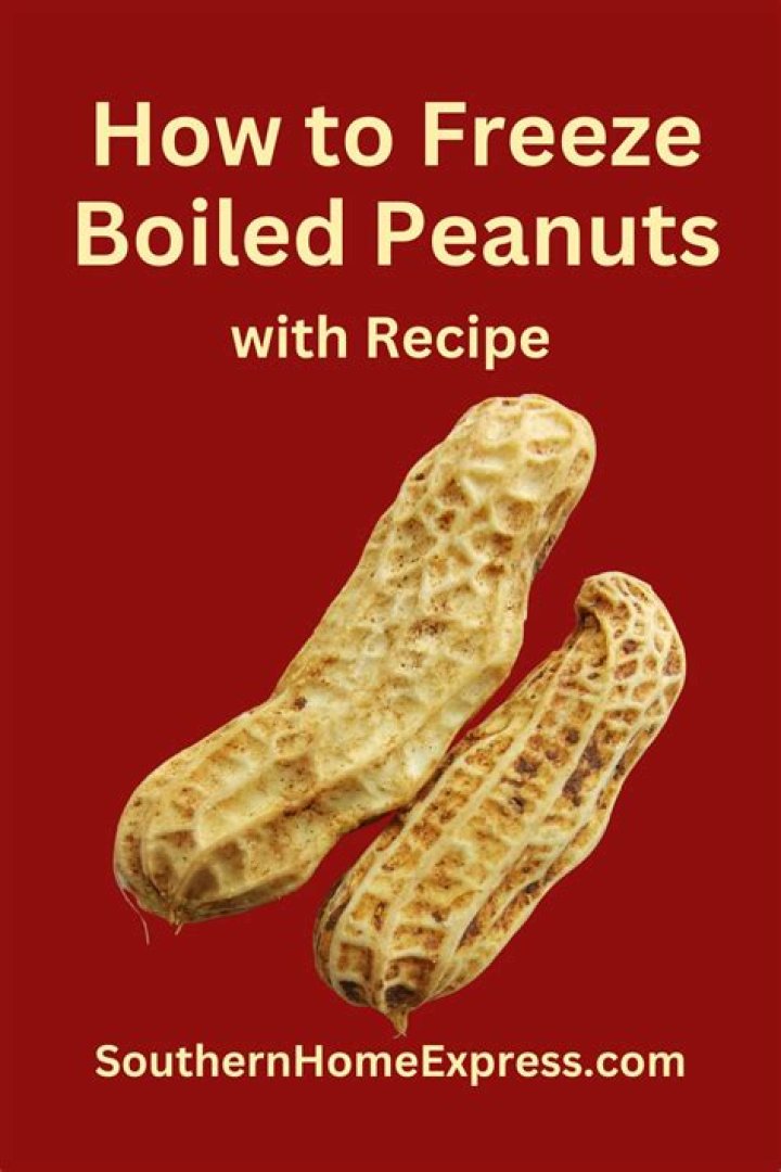 How long can you freeze boiled peanuts?