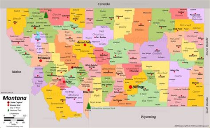 State west of Montana